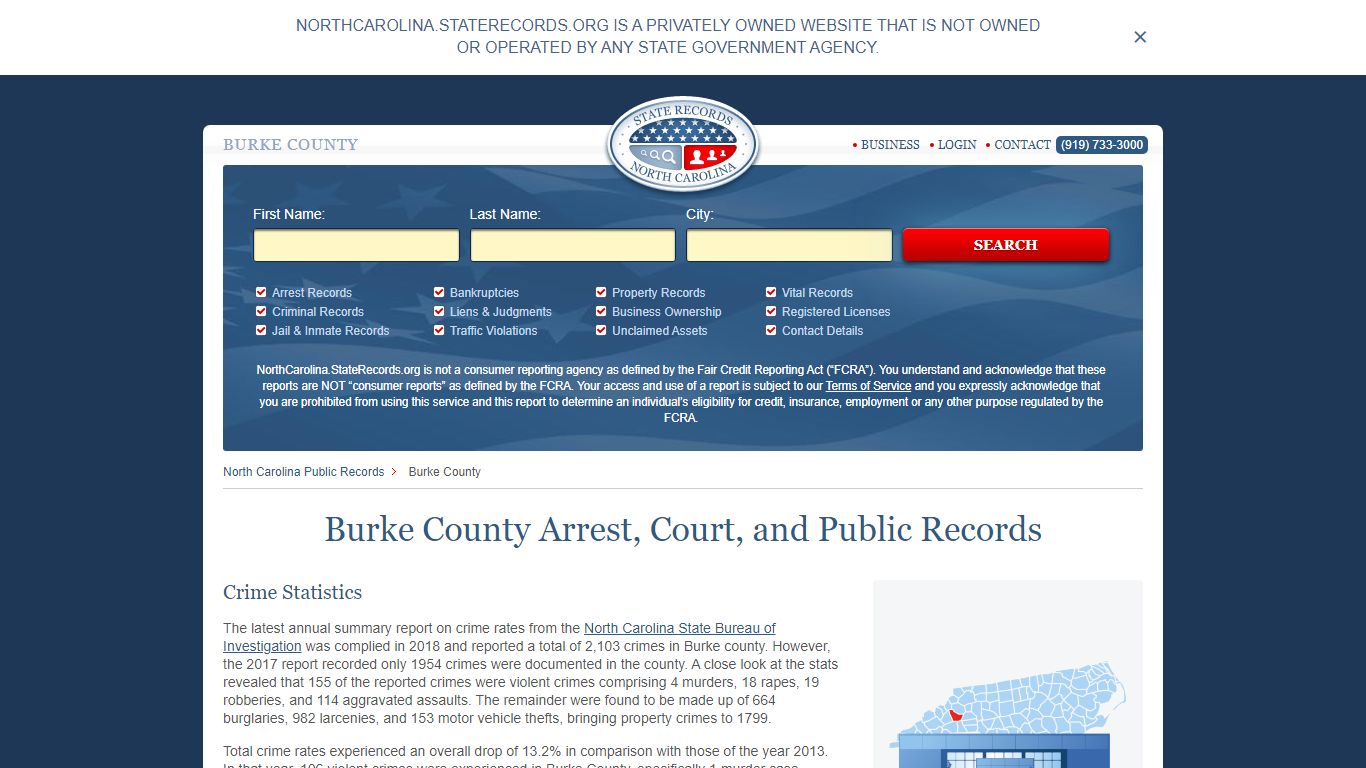 Burke County Arrest, Court, and Public Records