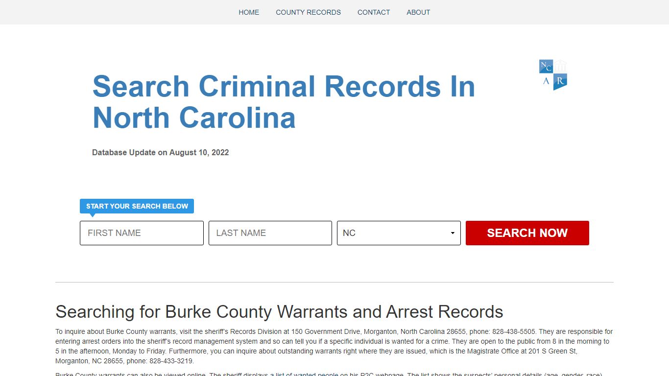 How to find Burke County Warrants and Arrest Records